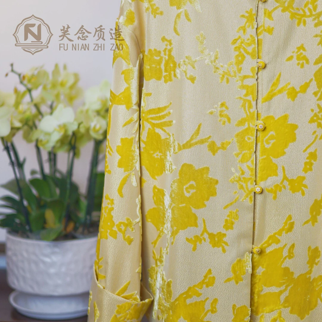 真丝绒新中式【扶瑶】女装外套2024秋季新款