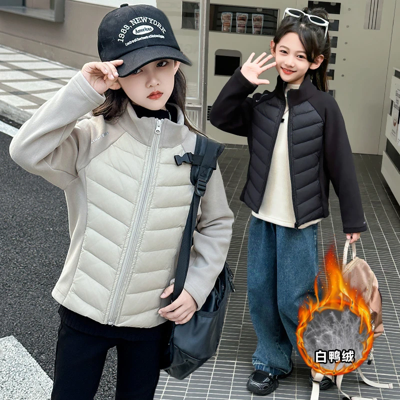 童装女童冬季羽绒内胆2024新款秋冬羽绒服外套中大童保暖衣服