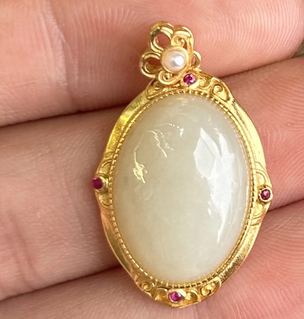 雷鹿～s925和田玉吊坠（JSF）