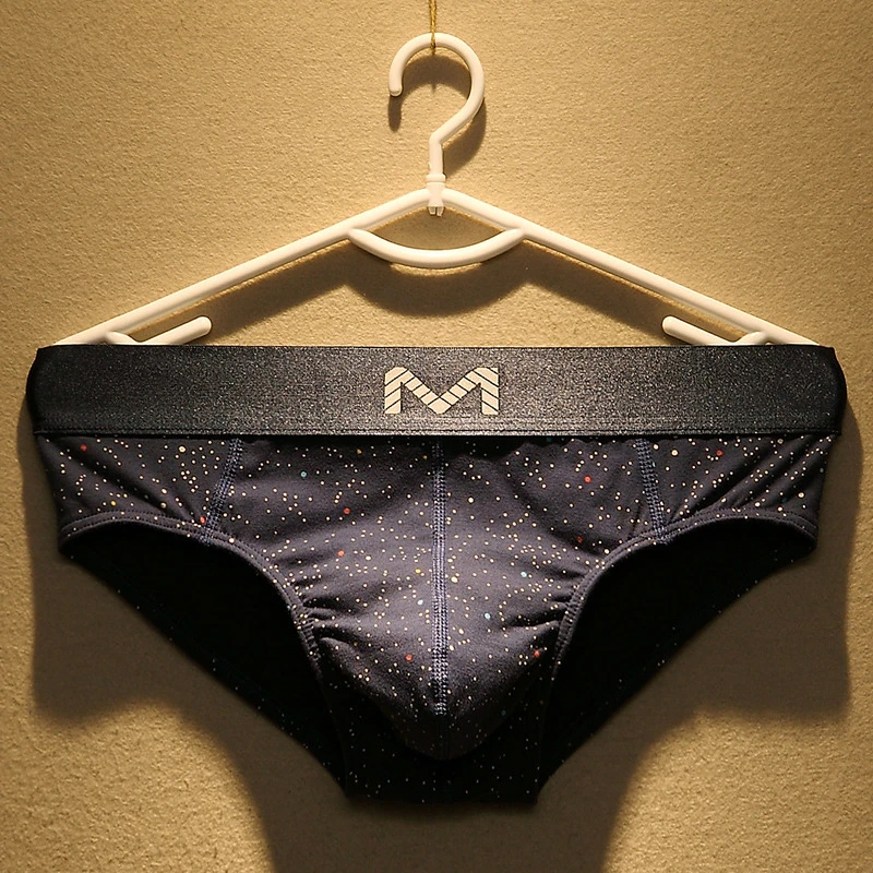 男士三角内裤男纯棉夏季薄款时尚潮流个性青年宽松透气三角裤头