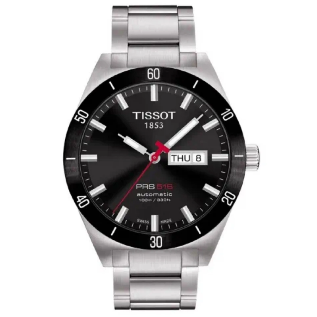 95新 Tissot/天梭 运动/自动机械/表径42mm/精钢/防水100米/黑盘