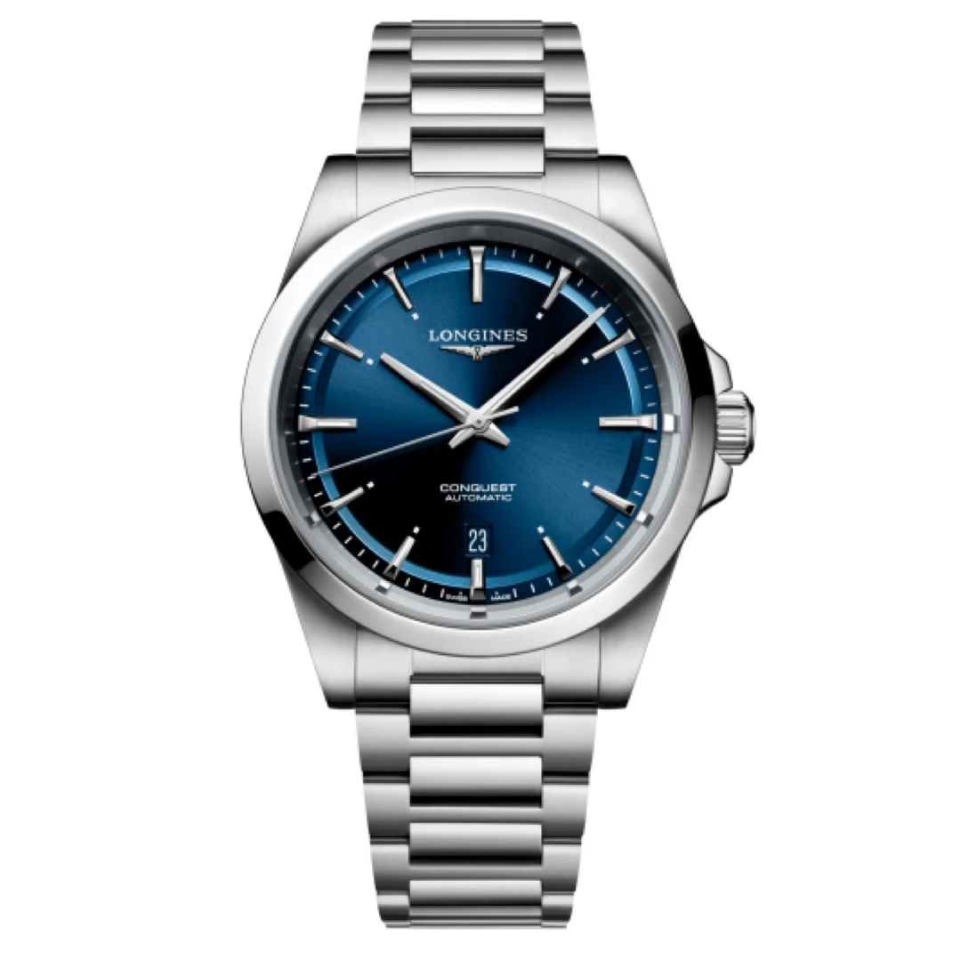 99新 Longines/浪琴 悦动/康卡斯/表径41mm/防水100米/新款/蓝色/