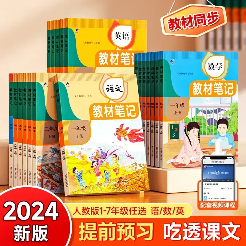 【2024教材笔记】小学生语数英同步课本学霸笔记1-7年级同步人教版