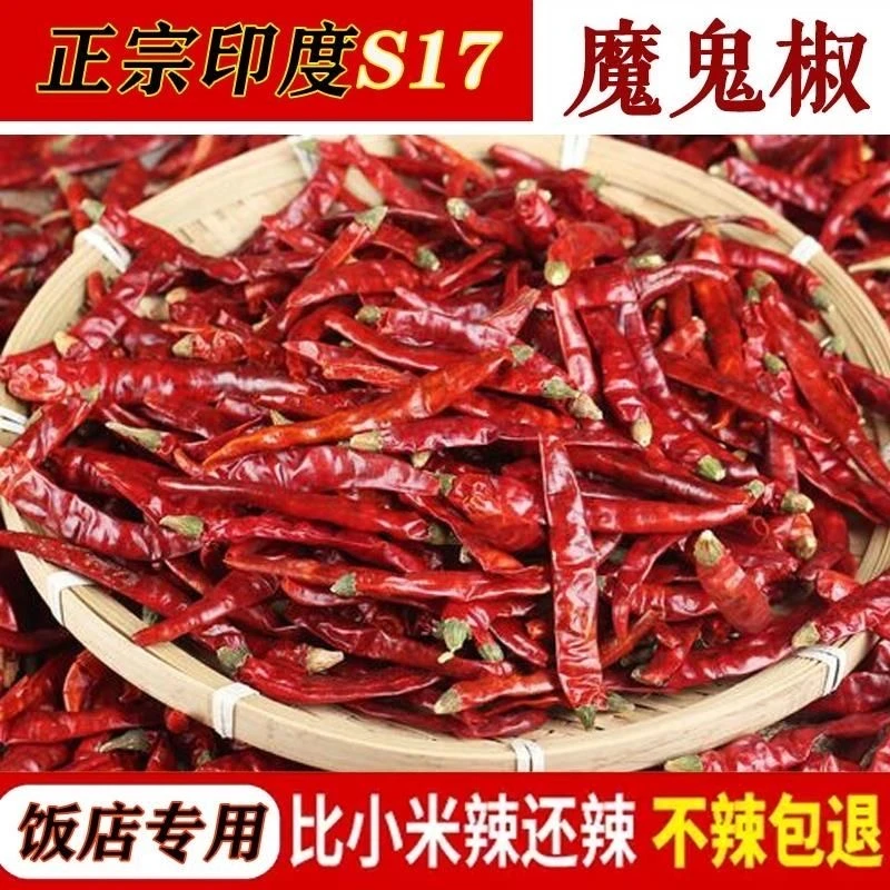 家用魔鬼辣印度S17超辣超香 印度椒魔鬼辣辣椒粉商用魔鬼辣辣椒面