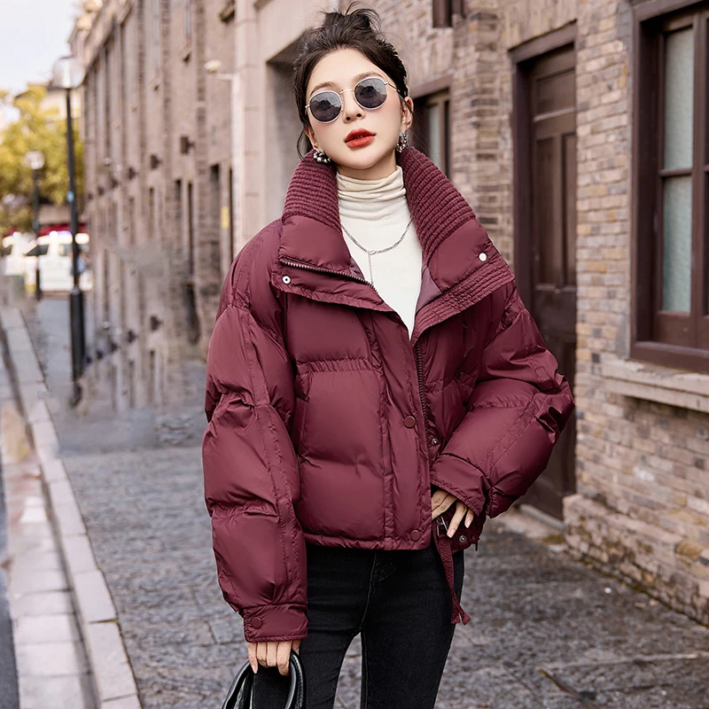 短款羽绒服女冬季2025年新款小个子宽松加厚时尚洋气白鸭绒外套潮