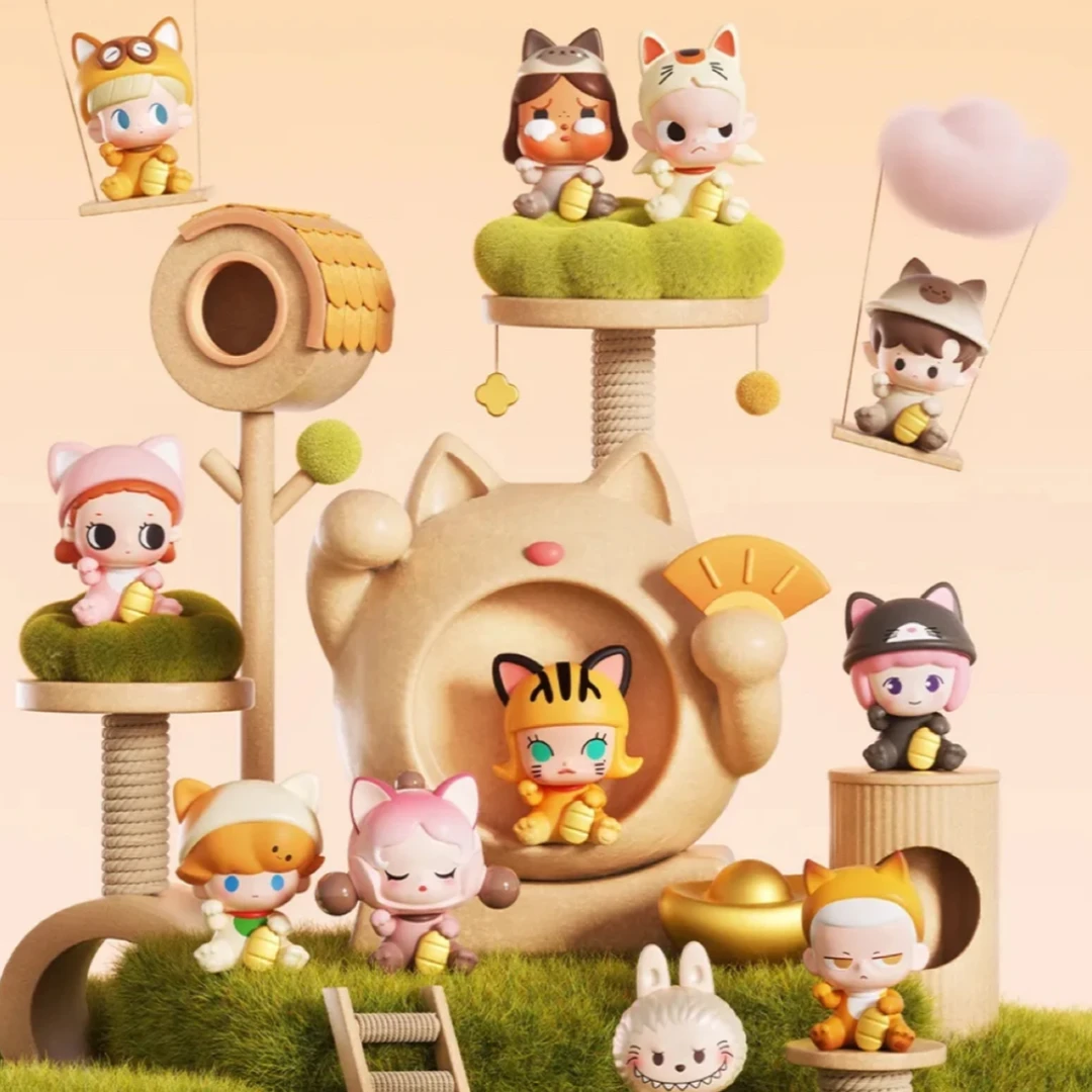 招财猫萌粒MINI盲盒盲袋可爱手办