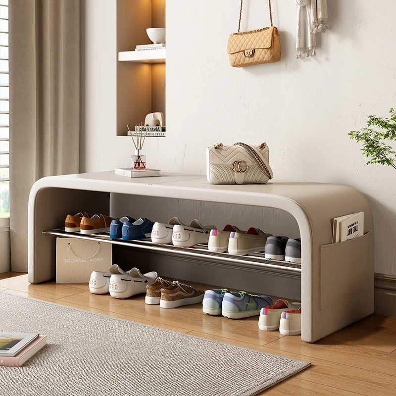 入门客厅换鞋凳铁艺入户坐凳鞋架门口家用室内可坐式鞋柜一鞋架子