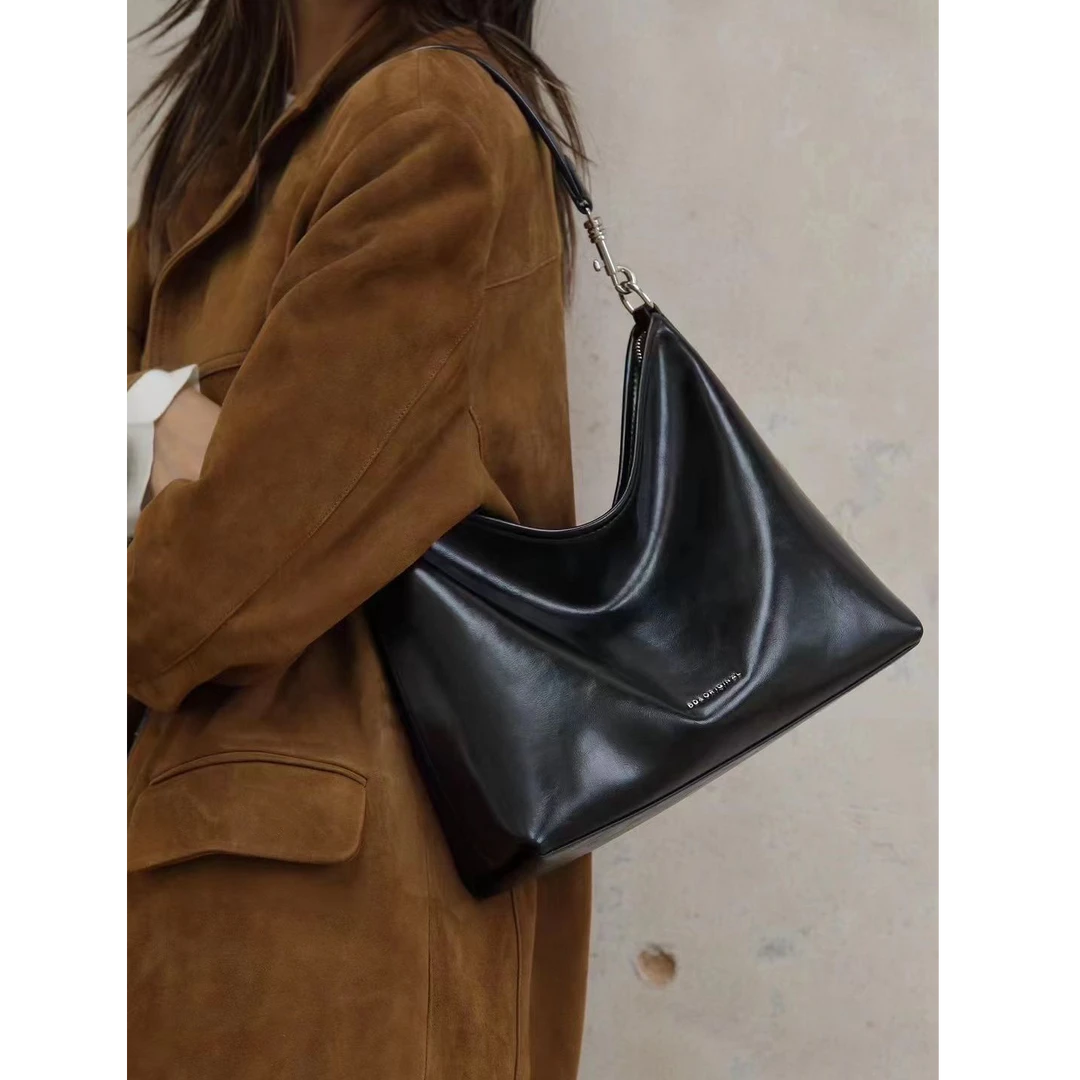 百豆女包秋冬新款时尚腋下托特包软皮休闲百软皮女包BD2775