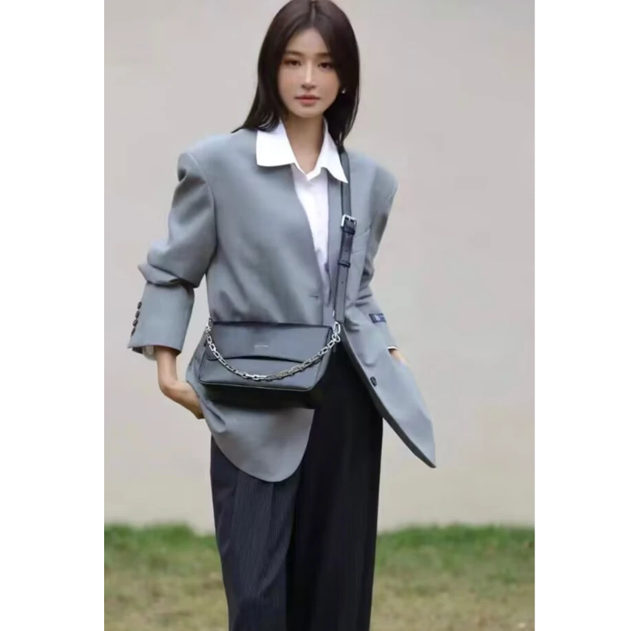 百豆女包时尚软皮腋下包单肩斜挎包百搭小方包BD56027-1