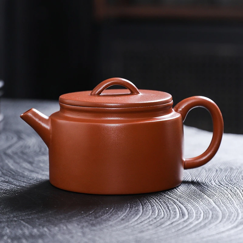玺岩紫砂-朱泥汉瓦壶家用茶壶大号泡茶壶大号-250ml（陈美星）