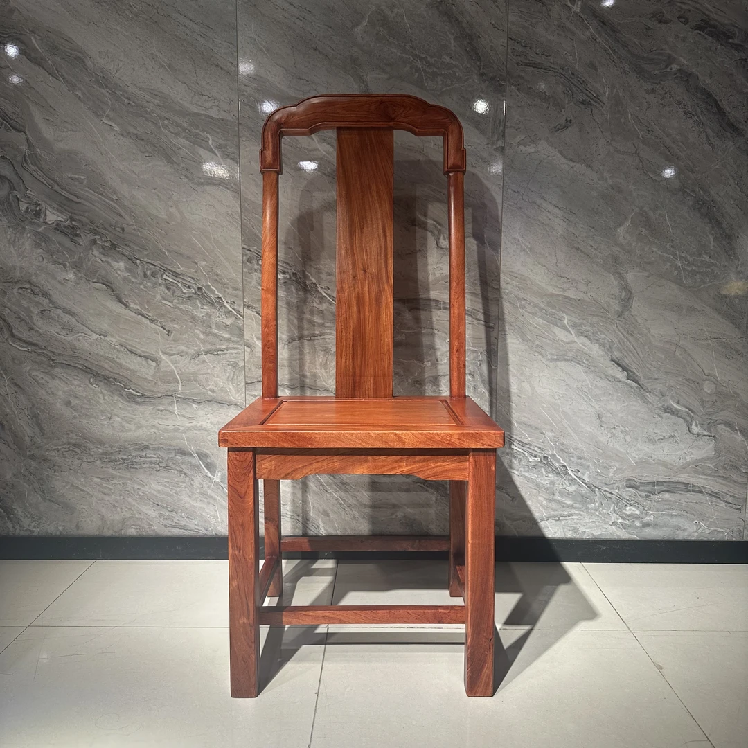 缘福赞比亚紫檀纯实木原木原色餐椅46.5/42.5，坐高45.5/总高108