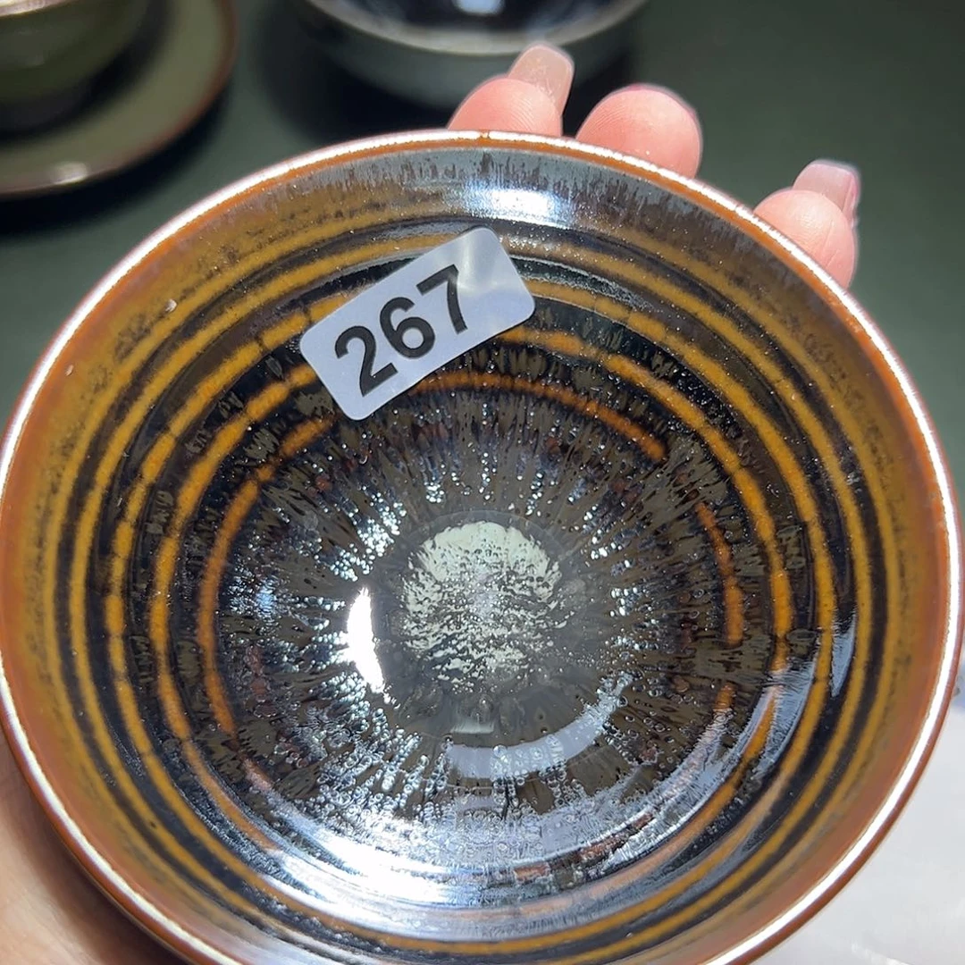 茶盏给**掌全手工原矿原釉建盏