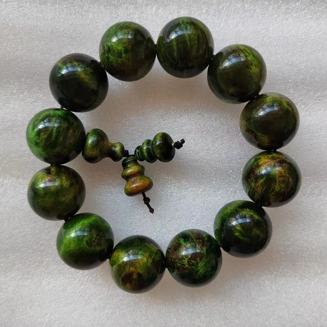 琥珀木全透光水墨丹青瘤疤料2.0单圈