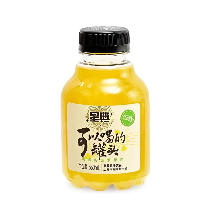 星典星典菠萝汁网红果肉果汁饮品冷藏冰镇更好喝菠萝罐头
