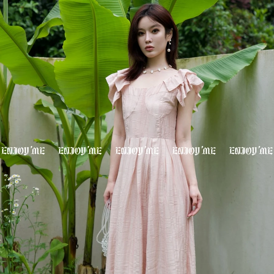 ENJOY'ME浪漫-荷叶飞袖甜美连衣裙157501209