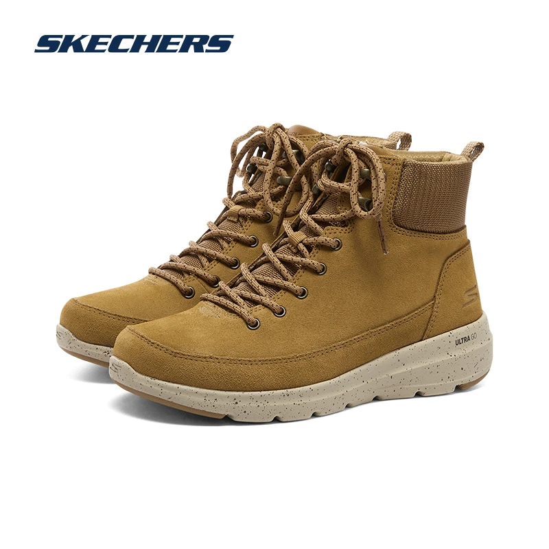 Skechers斯凯奇秋冬新款户外防滑耐磨休闲鞋女子中帮雪地靴144174