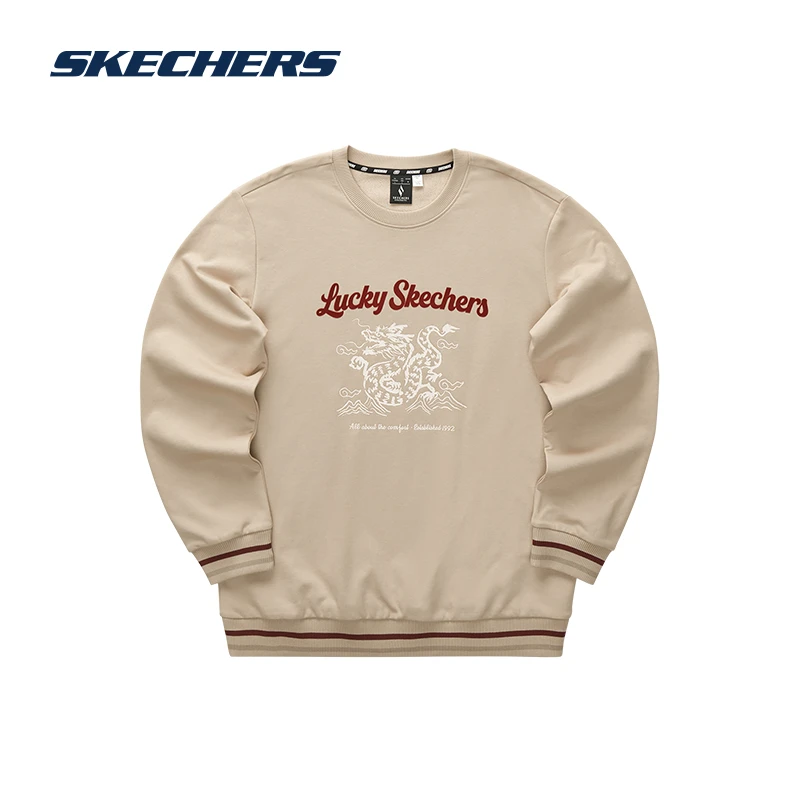SKECHERS/斯凯奇潮流时尚休闲秋季印花卫衣L124U052