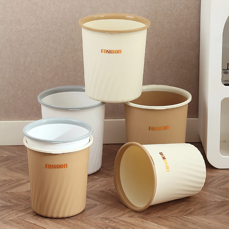 家用客厅垃圾桶卫生间无盖简约纸篓办公室大容量垃圾篓加厚垃圾筒