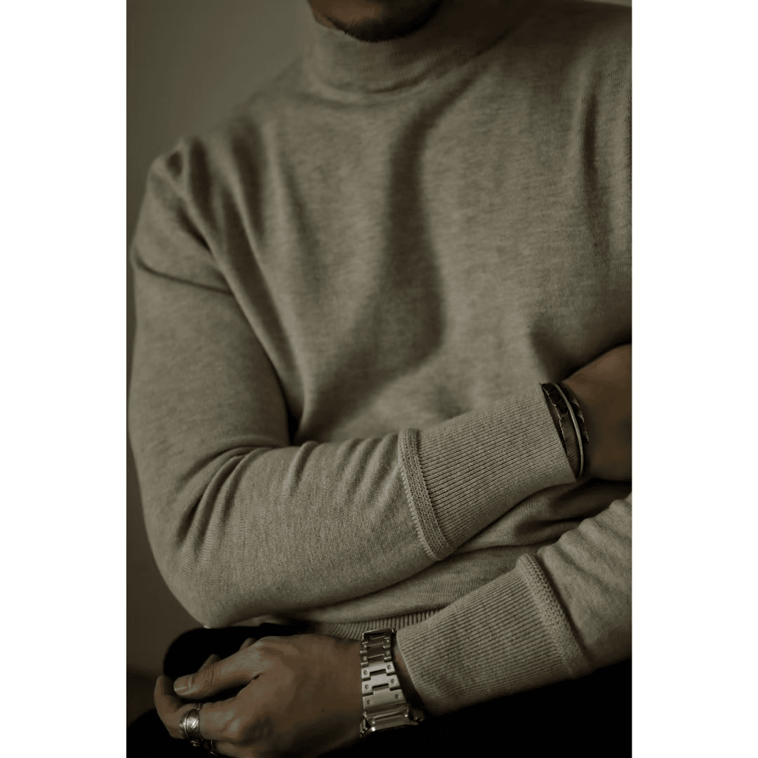 2023新秋冬季纯色经典款半高领毛衣打底衫男生轻熟套头时尚针织衫