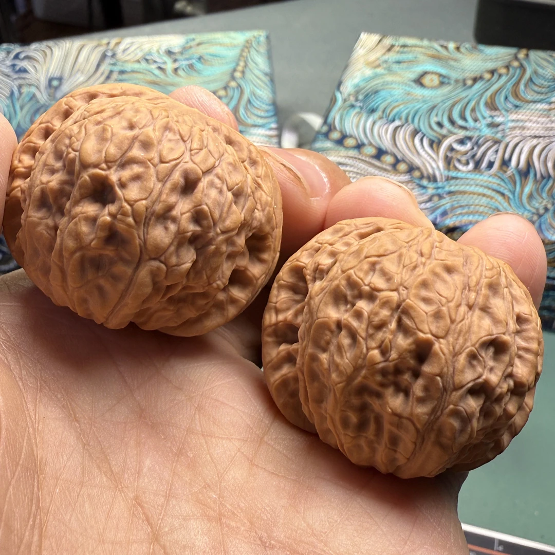 「乾隆磨（全品）」文玩核桃把件磨盘核桃