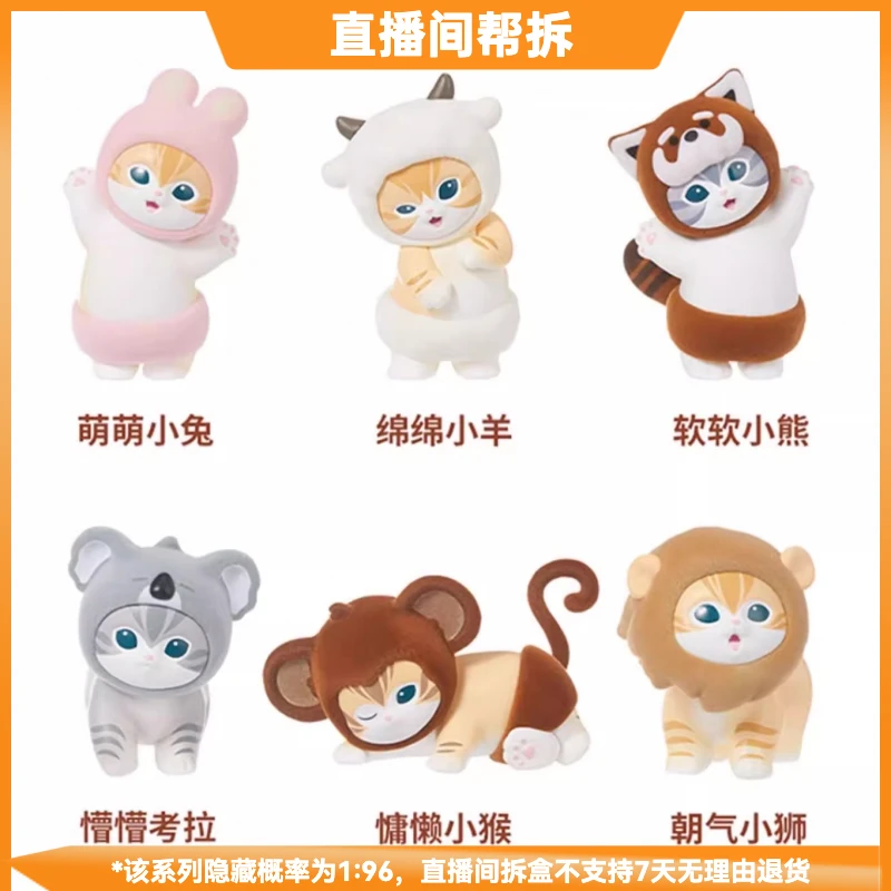 【拆盒】猫福珊迪毛茸茸派对系列潮流玩具盲盒手办摆件