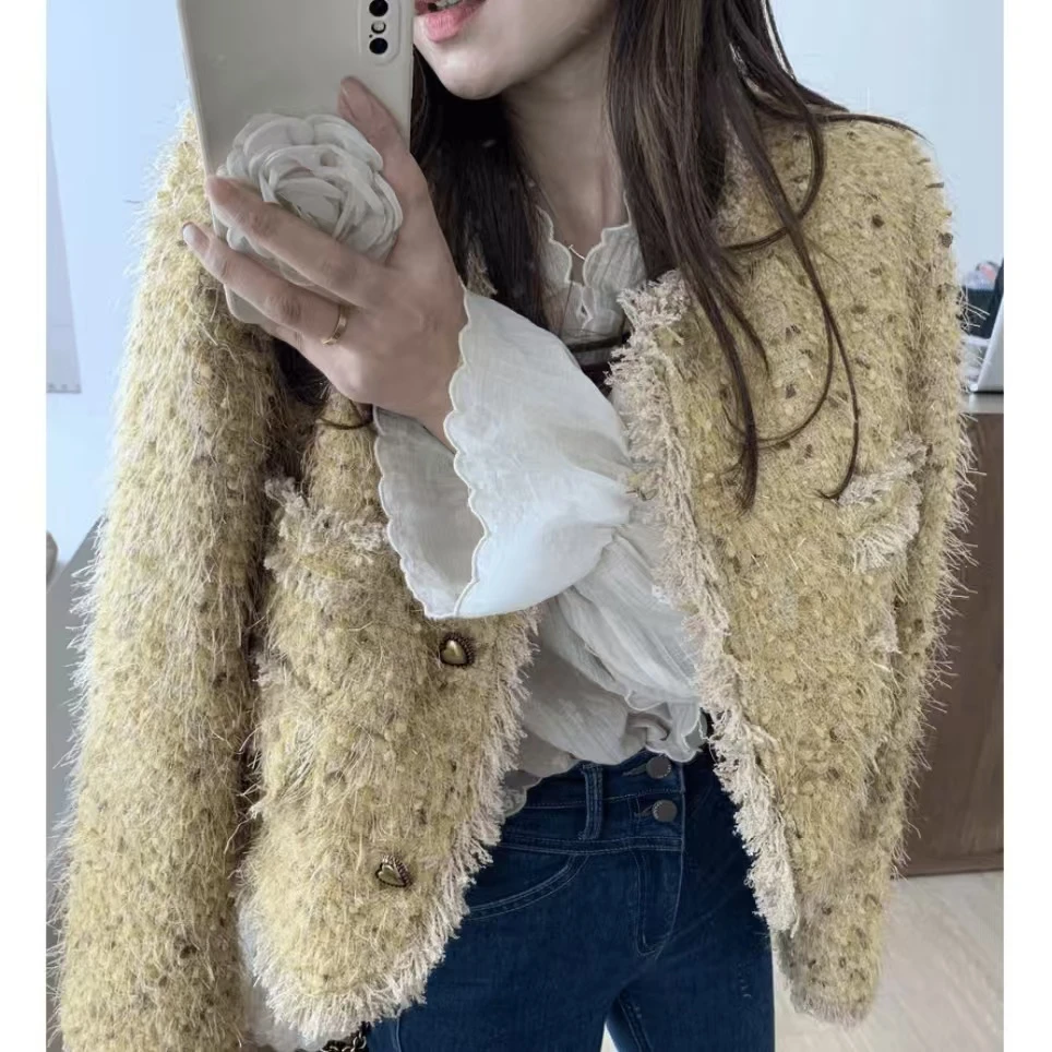 【现货粉丝专属】2024新款小香风外套短款时尚法式气质秋季长袖9865