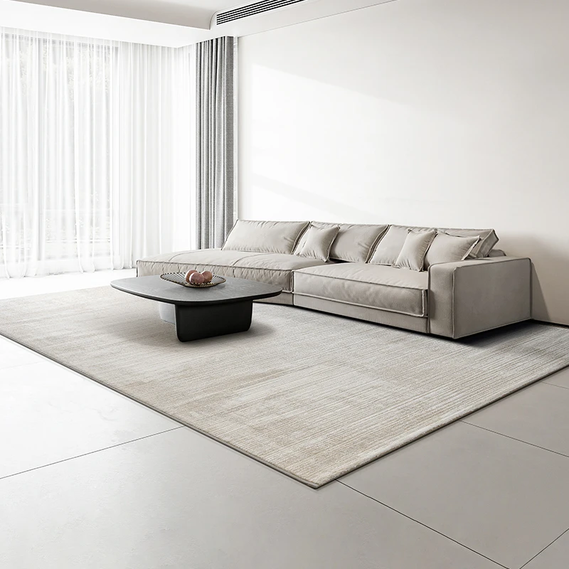 意式极简轻奢地毯客厅防水防污高级沙发茶几毯现代简约卧室床边毯