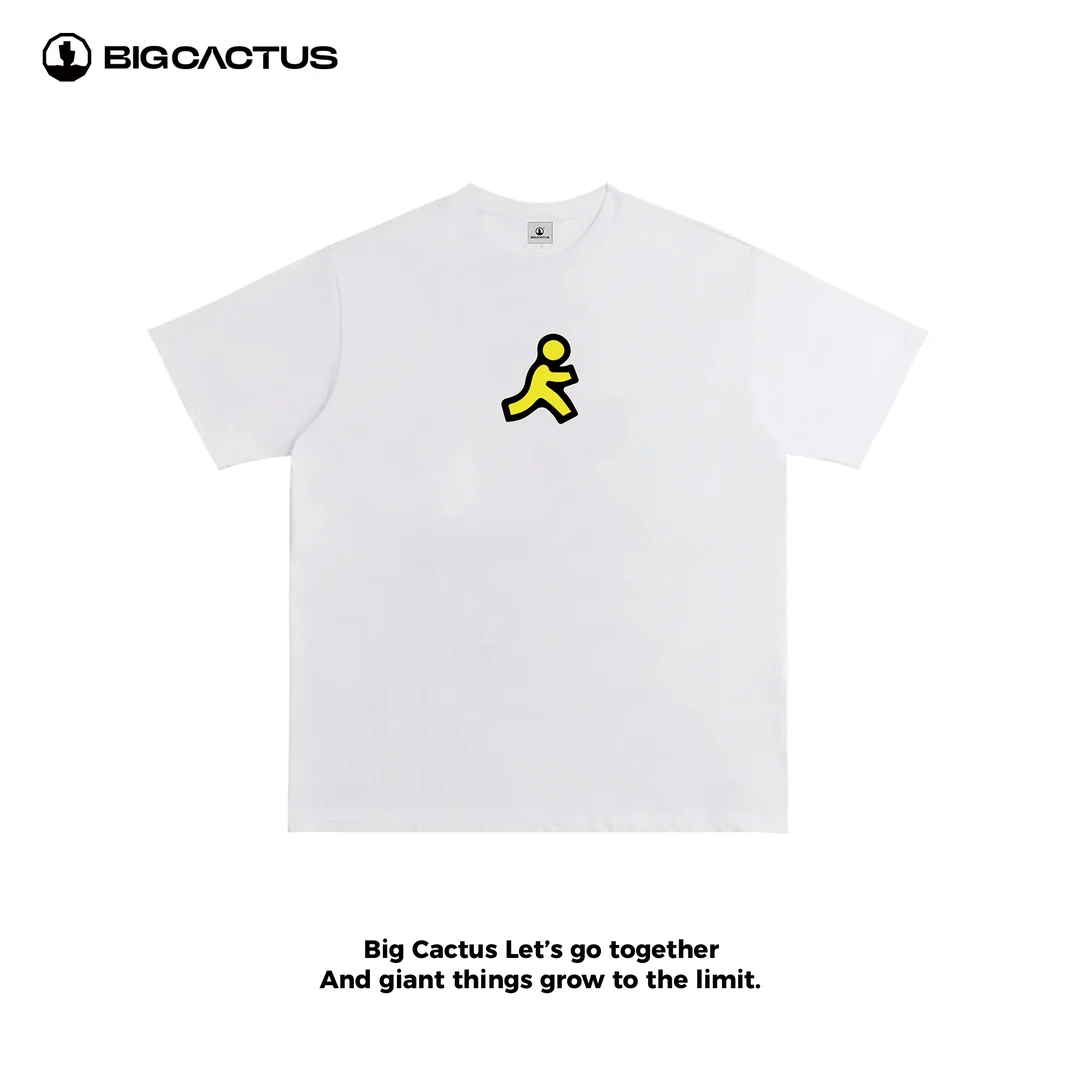 BC（小人）春夏重磅纯棉圆领宽松T恤潮牌情侣百搭高级感短袖街头