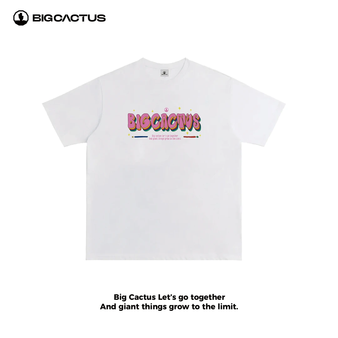 BC（小星星）重磅纯棉小圆领宽松T恤潮牌新款高级感短袖情侣夏季