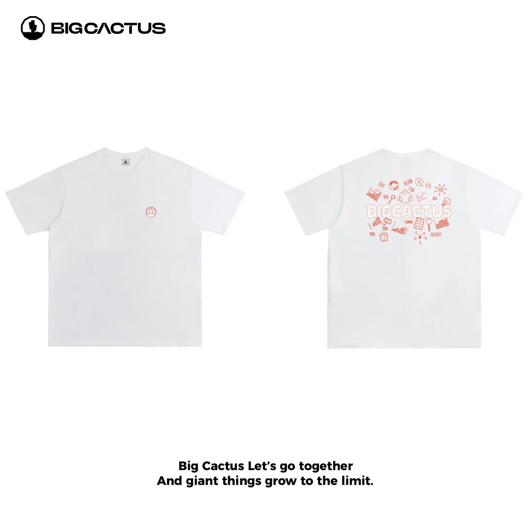 BC（基础款15）重磅纯棉小圆领宽松T恤潮牌新款高级感短袖情侣夏季