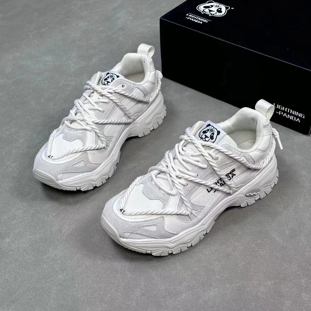 【张赫同款】特斯拉阀呼吸鞋厚底舒适增高鞋减震耐磨透气情侣老爹鞋