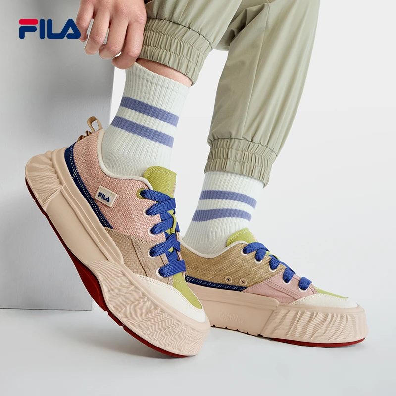 Fila/斐乐【经典川行鞋】女子复古款帆布鞋夏日情侣新款休闲鞋板鞋