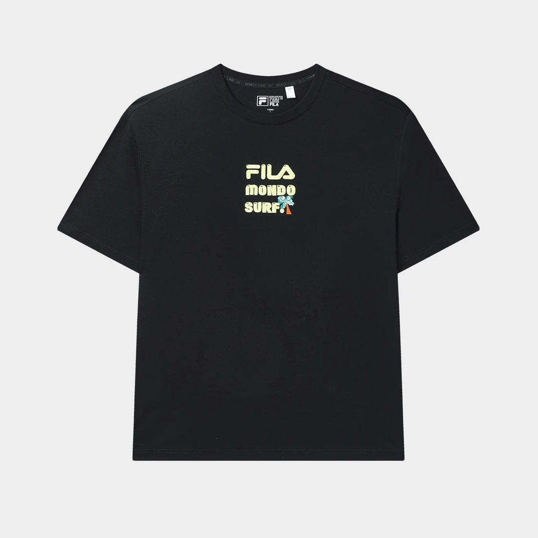 Fila/斐乐男子时尚休闲宽松短袖T裇 舒适透气圆领 F11M329115F