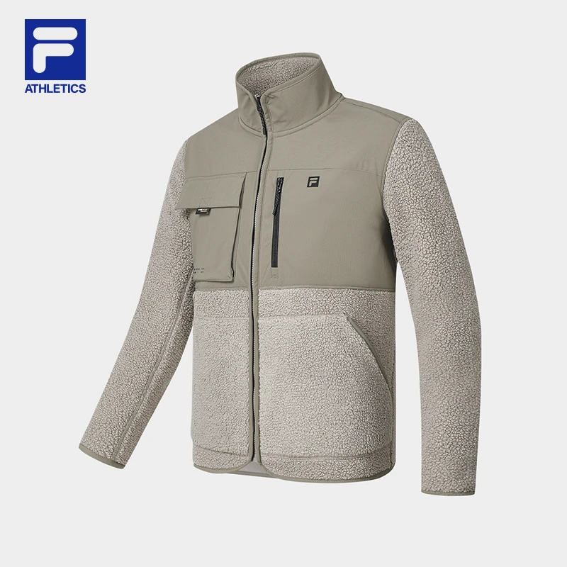 Fila/斐乐男子【户外泰迪绒休闲外套】秋冬保暖毛绒外套