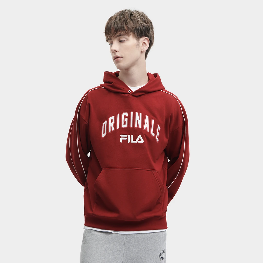 Fila/斐乐23年新款男子时尚百搭连帽卫衣 F11M349201