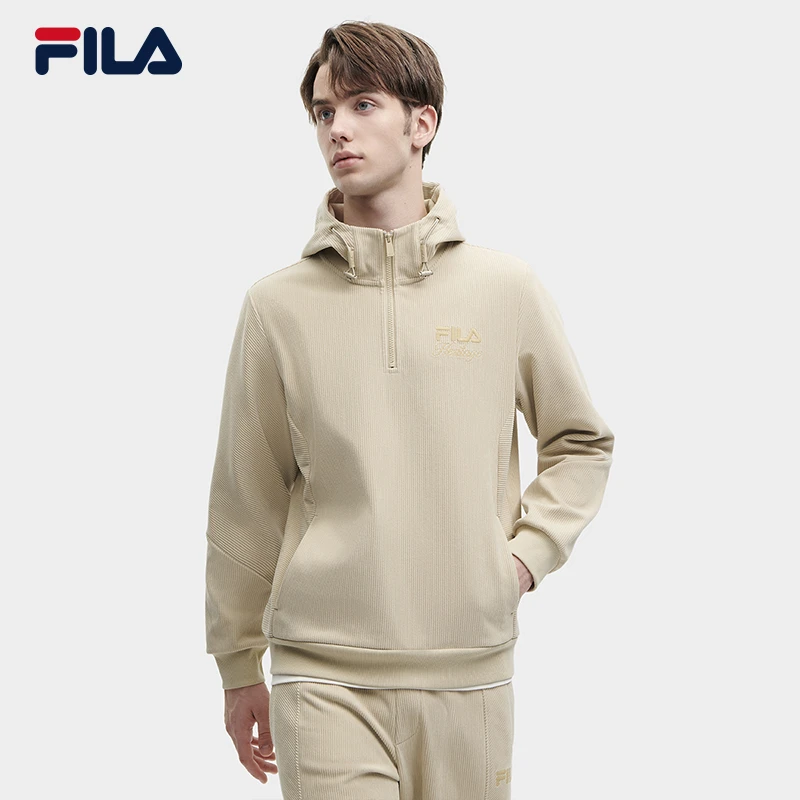 Fila/斐乐【优享价】男款运动时尚休闲针织长袖连帽卫衣F11M348224F