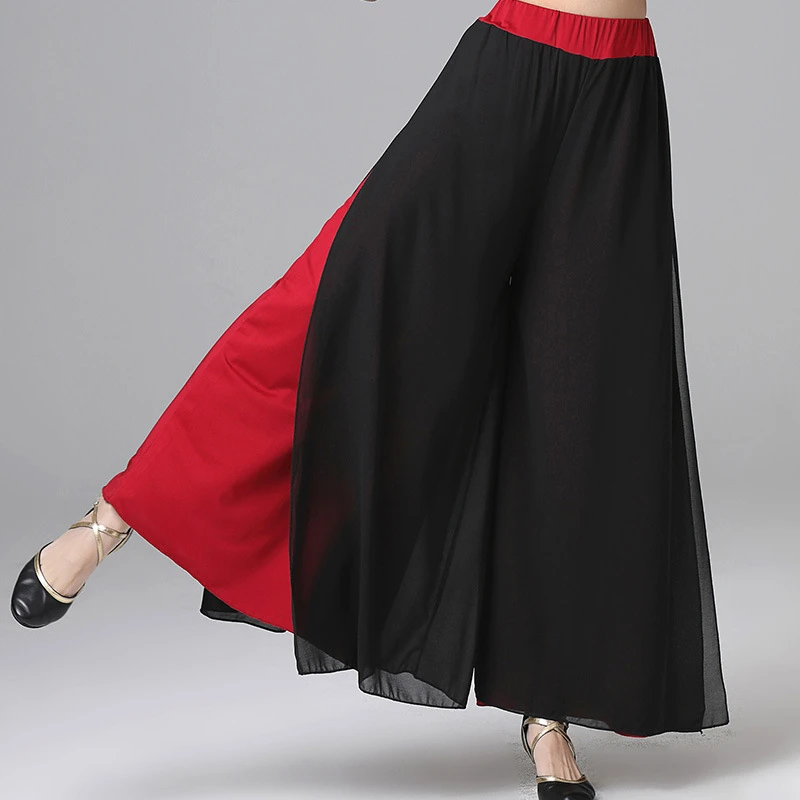 2304新款古典雪纺舞蹈裙裤