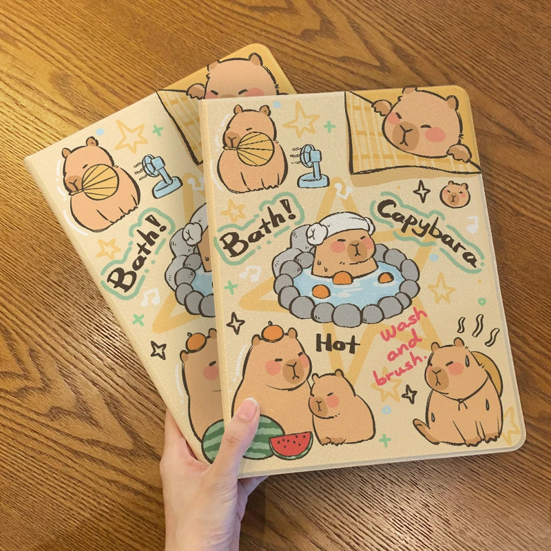 【书本式卡皮巴拉】适用苹果2024ipad9平板air6保护套华为11.5s