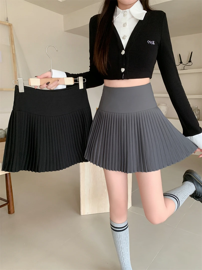 【小惠芝士专属】2024秋季新款时尚休闲显瘦褶皱百褶裙短裙1568