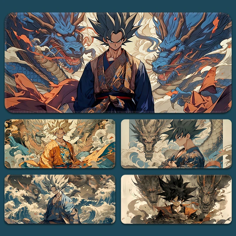 鼠标垫超大龙珠电脑桌垫动漫游戏办公桌垫男生电脑键盘垫可定制