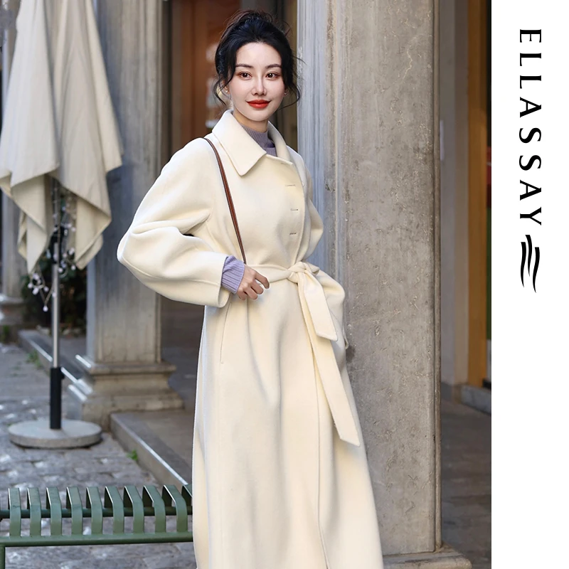 【丽公主专享】ELLASSAY歌力思毛呢大衣外套EWB334D02400