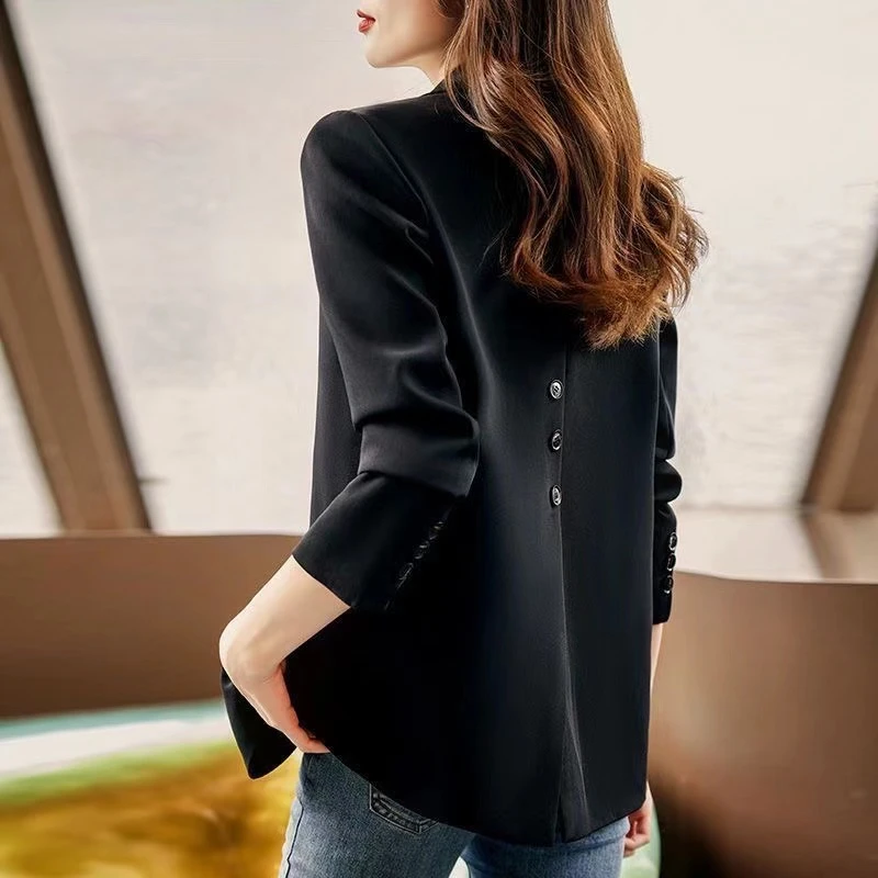 西装外套女2025春秋新款韩版宽松时尚小个子女装西服流行港风上衣