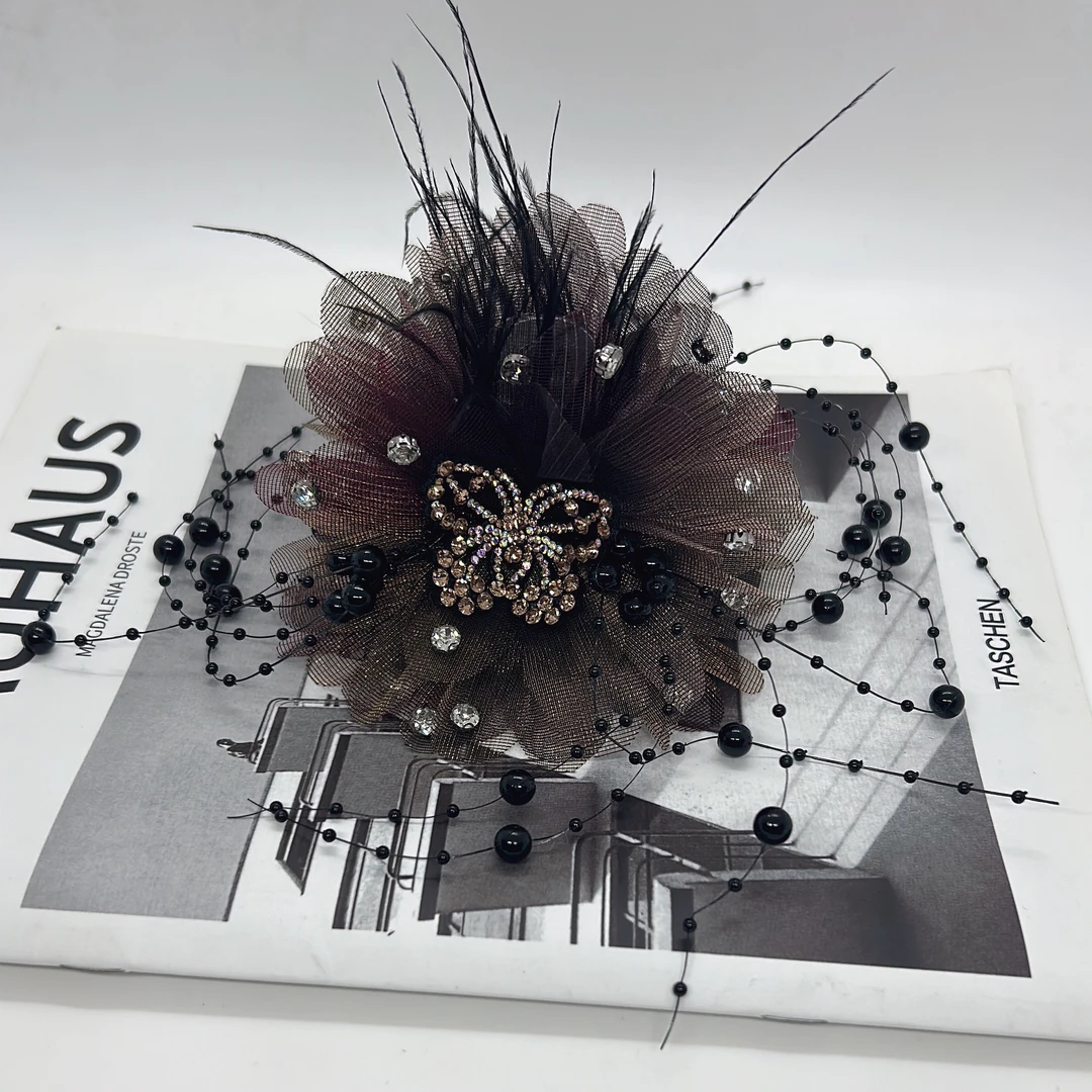 蝴蝶流苏抓夹时尚气质古风设计百搭发夹L270