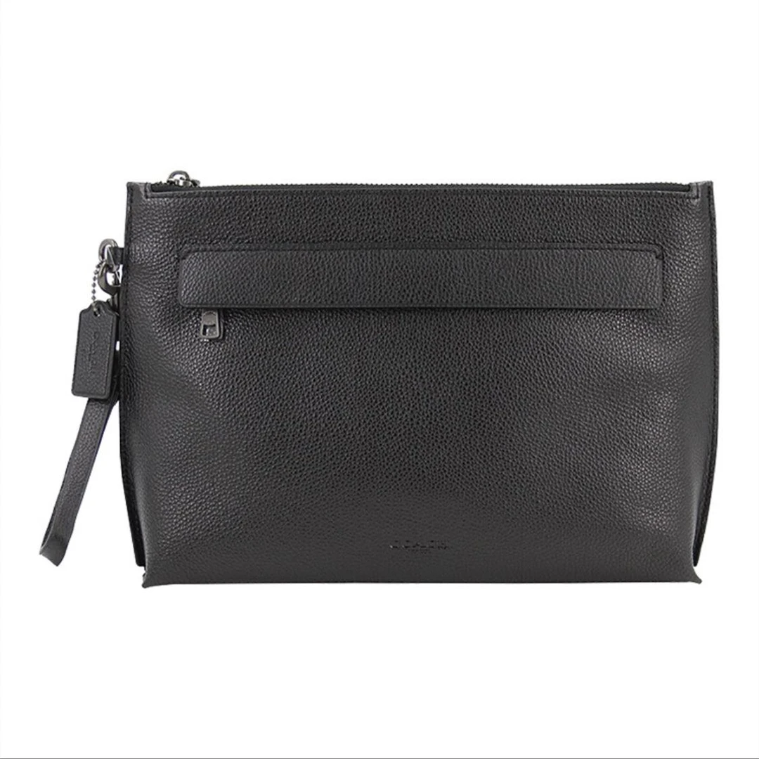 Coach/蔻驰男士纯黑色大手包手拿包F28614（29*5.7*21cm）