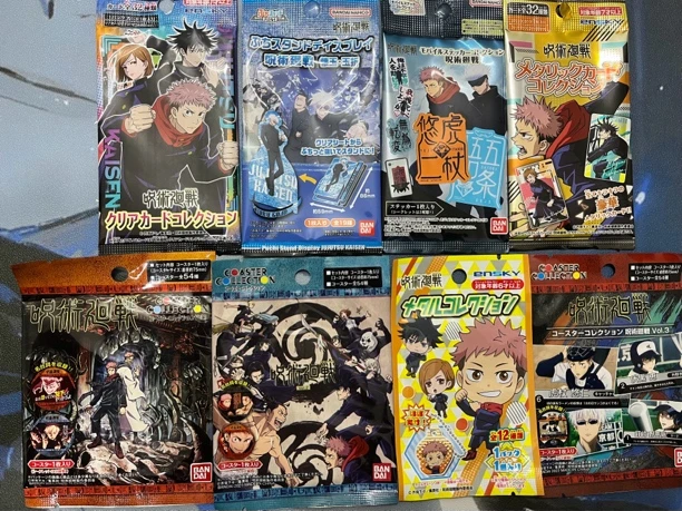 【咒术回战】动漫周边 透卡/金属卡/贴纸/杯垫/小立牌/盲盒直播代拆