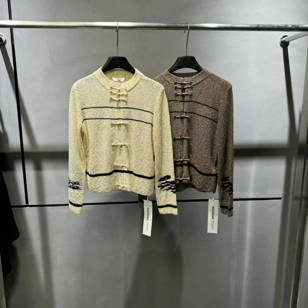 【ZHIXIAO】秋冬新款：国风针织衫93066