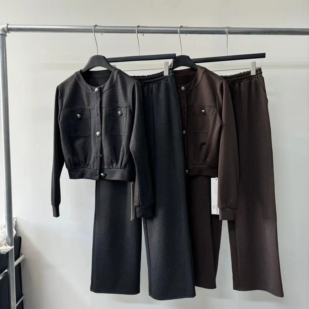 【ZHIXIAO】秋冬新款：极简套装26728