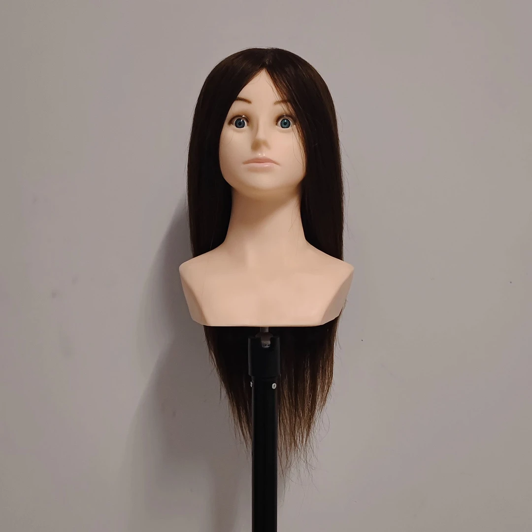 全真发带肩膀头模假人头盘发编发新娘造型化妆美发可烫卷拉直打毛