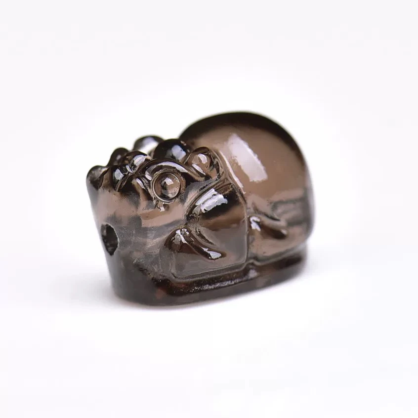 爆款黑曜石冰种小貔貅 饰品diy配饰  精美雕刻手链手串配件串饰