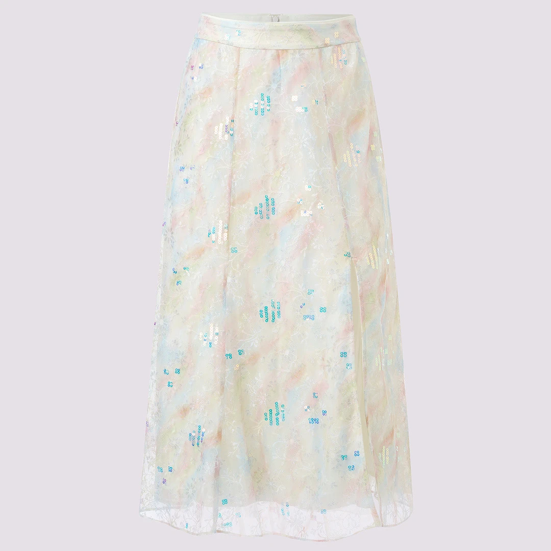 【媛媛女王】MAXRIENY精致华丽风碎花优雅半裙